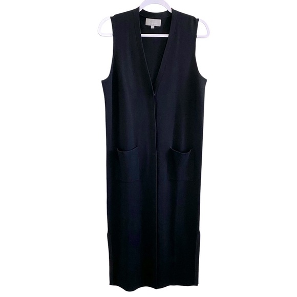 InWear - Black Wool Blend Sleeveless Noah Cardigan - M - Picture 2 of 11